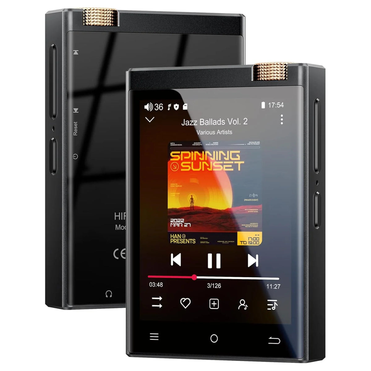 Oilsky Bluetooth MP3 Player With WiFi And Lossless DSD Audio