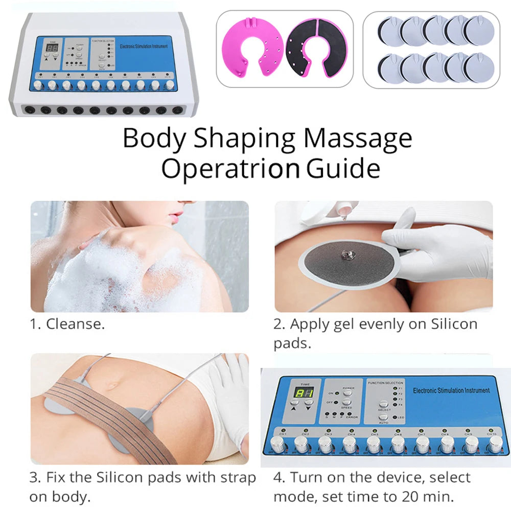 AOKO EMS Electric Muscle Stimulator Massager For Body Conditioning