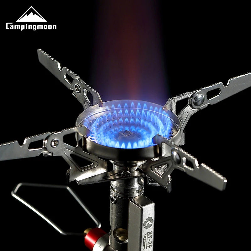 Campingmoon Portable Titanium Rocket Stove Outdoor Hiking Camping Mountaineering