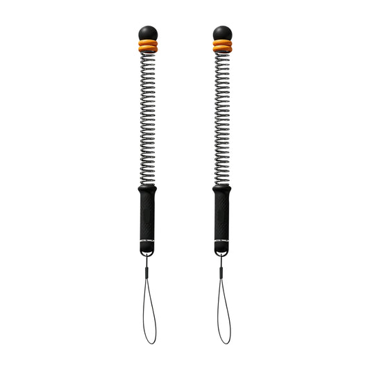 Battle Rope, Ropeless Jump Rope, Home Gym Fitness Battle Rope, Adjustable Weighted Strength Trainer, Silent Matte Black Orange, For Unisex Full Body Arm Endurance Workout, Small Space Indoor Exercise, Durable Anti-collision H