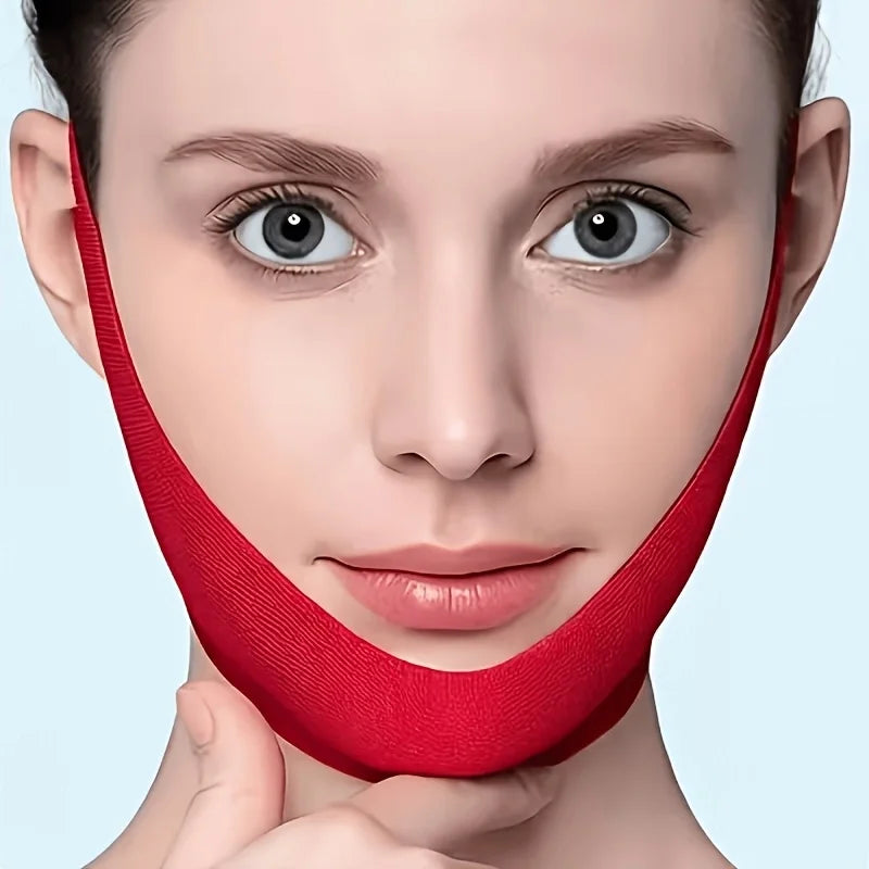 V Shaped Chin Strap Mask For Snug Facial Contour Lift