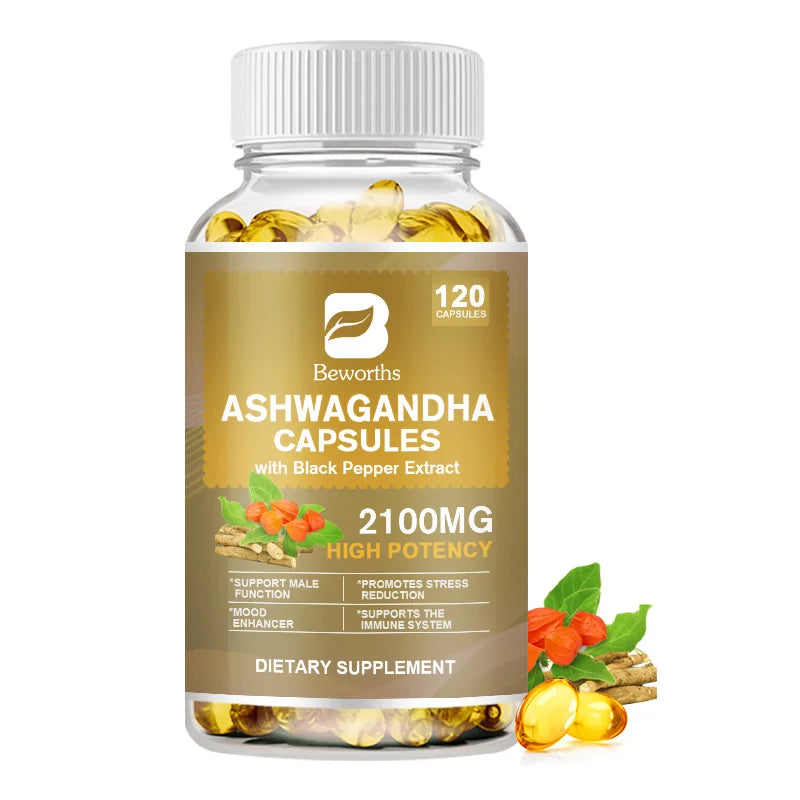 Beworths Ashwagandha Root Extract Capsule For Sleep And Mood Support