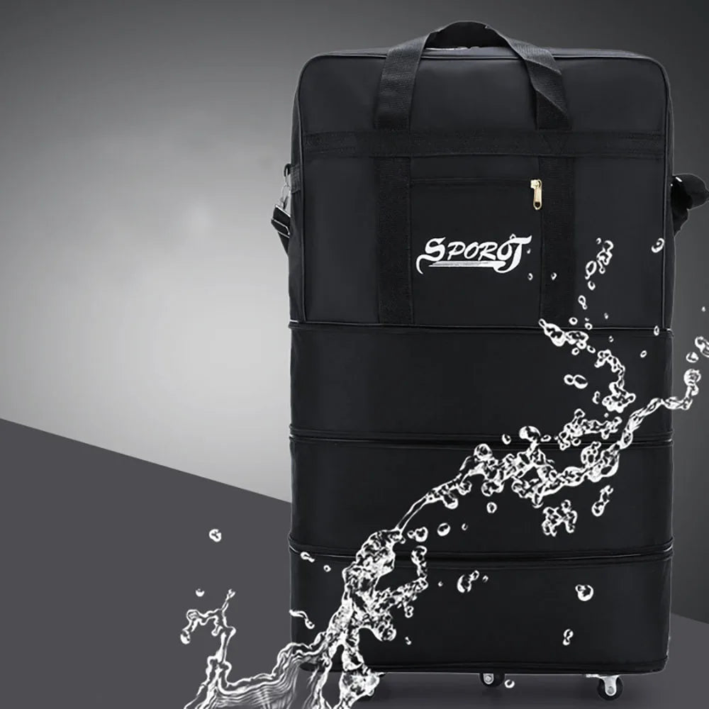 Expandable Foldable Trolley Luggage With Spinner Wheels For Travel