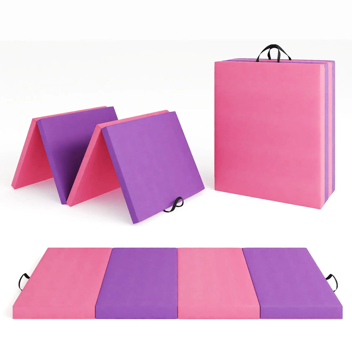 HiMISS Folding Gymnastics Tumbling Mat for Yoga Pilates Home Fitness