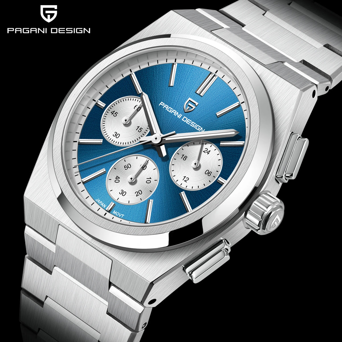 PAGANI DESIGN 2024 New Men Watches Quartz Business Watches VK63 Mens Clock Top Brand Luxury Watch Men Chronograph Watch for Men