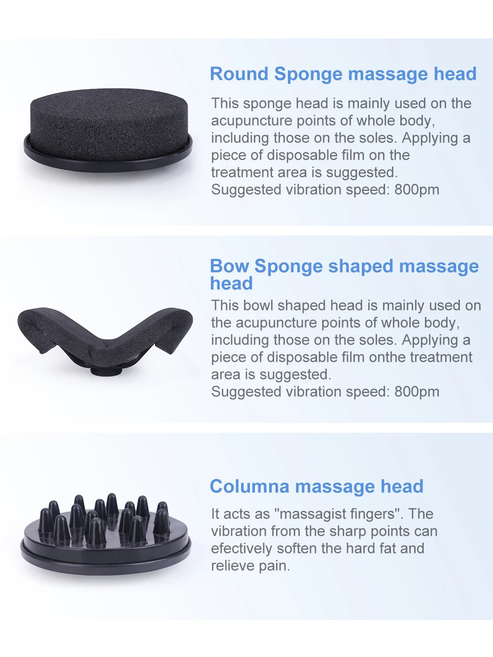 AOKO G5 Vibrating Massage Machine With 5 Heads For Body