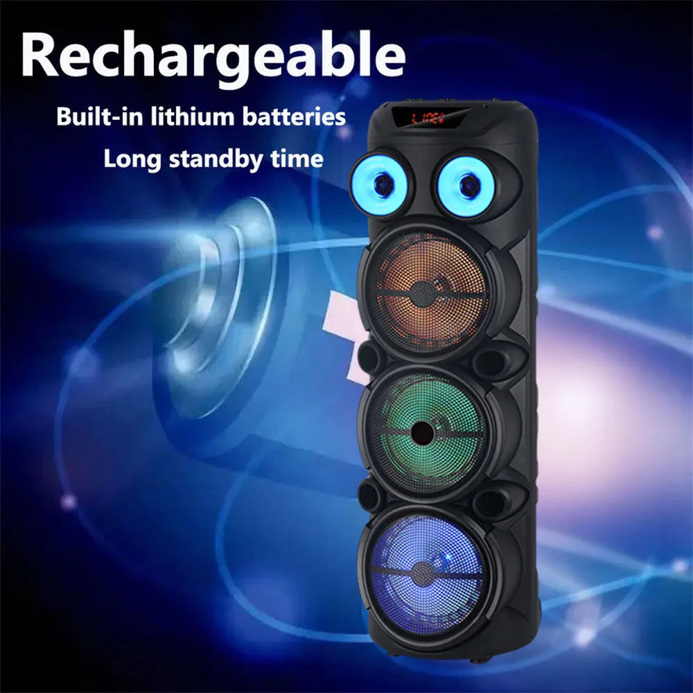 CURUK 4000W Portable Bluetooth Speaker With Loud Bass Subwoofer