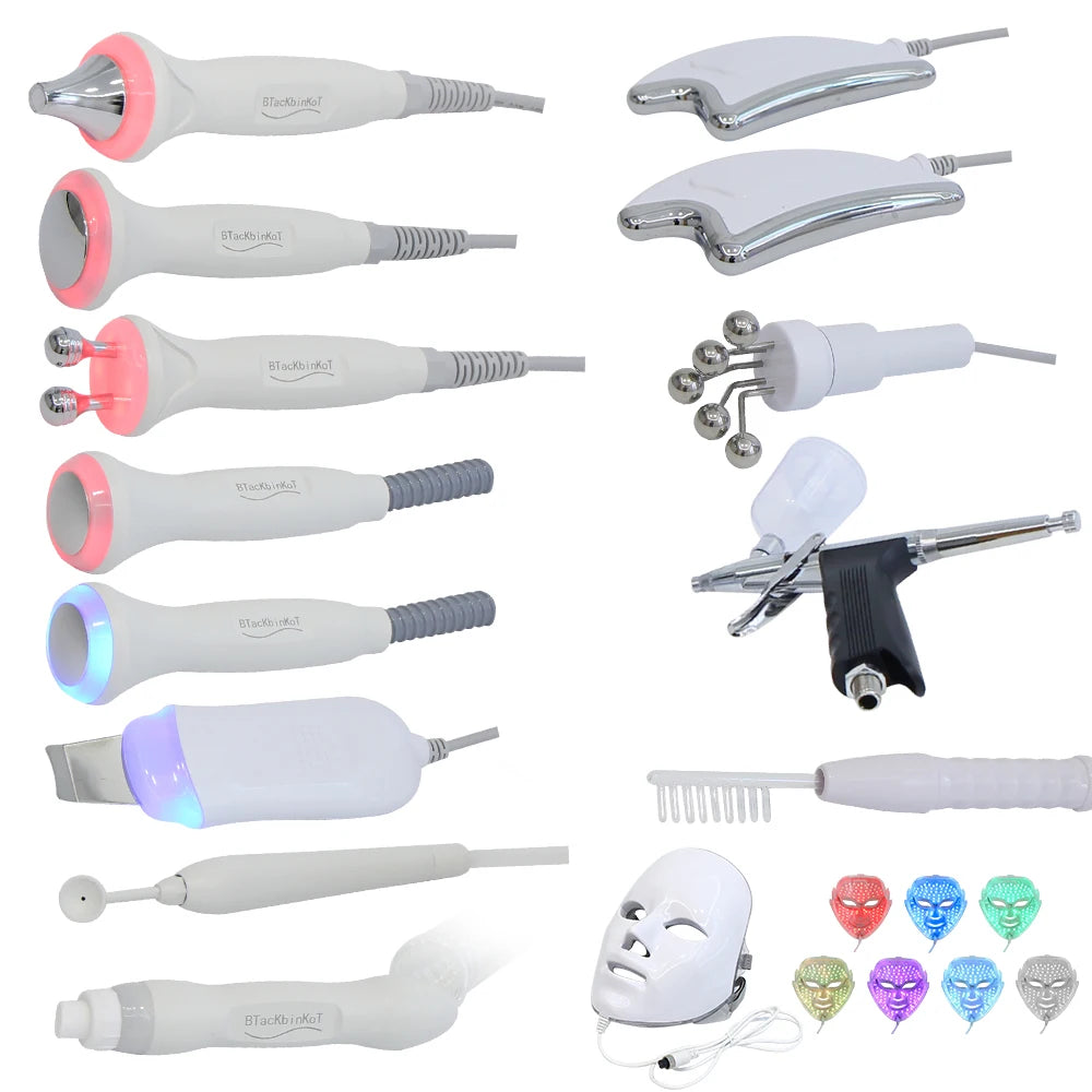 YUET WIN 12 In 1 Aqua Peeling Oxygen Facial Machine For Home Skin Care Cleansing Bubble Therapy