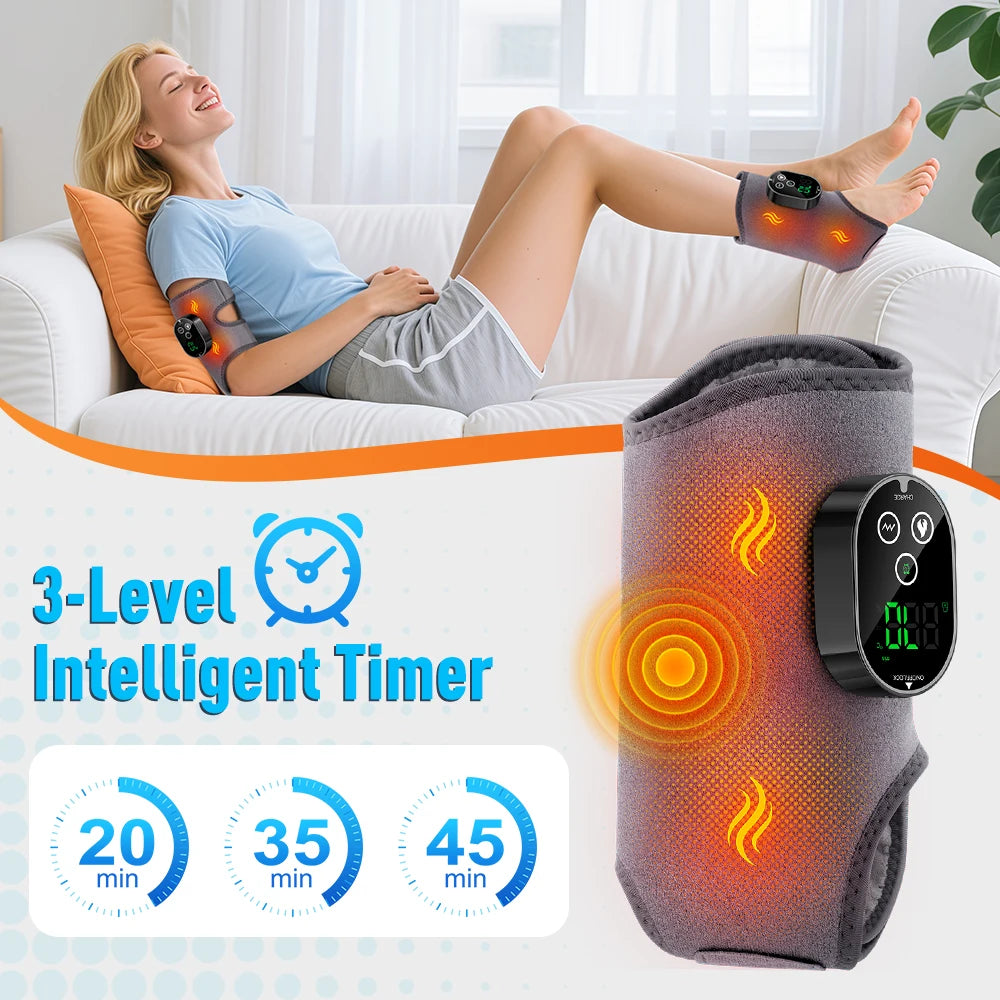 Moajaza 3 In 1 Cordless Heated Ankle Massager For Foot
