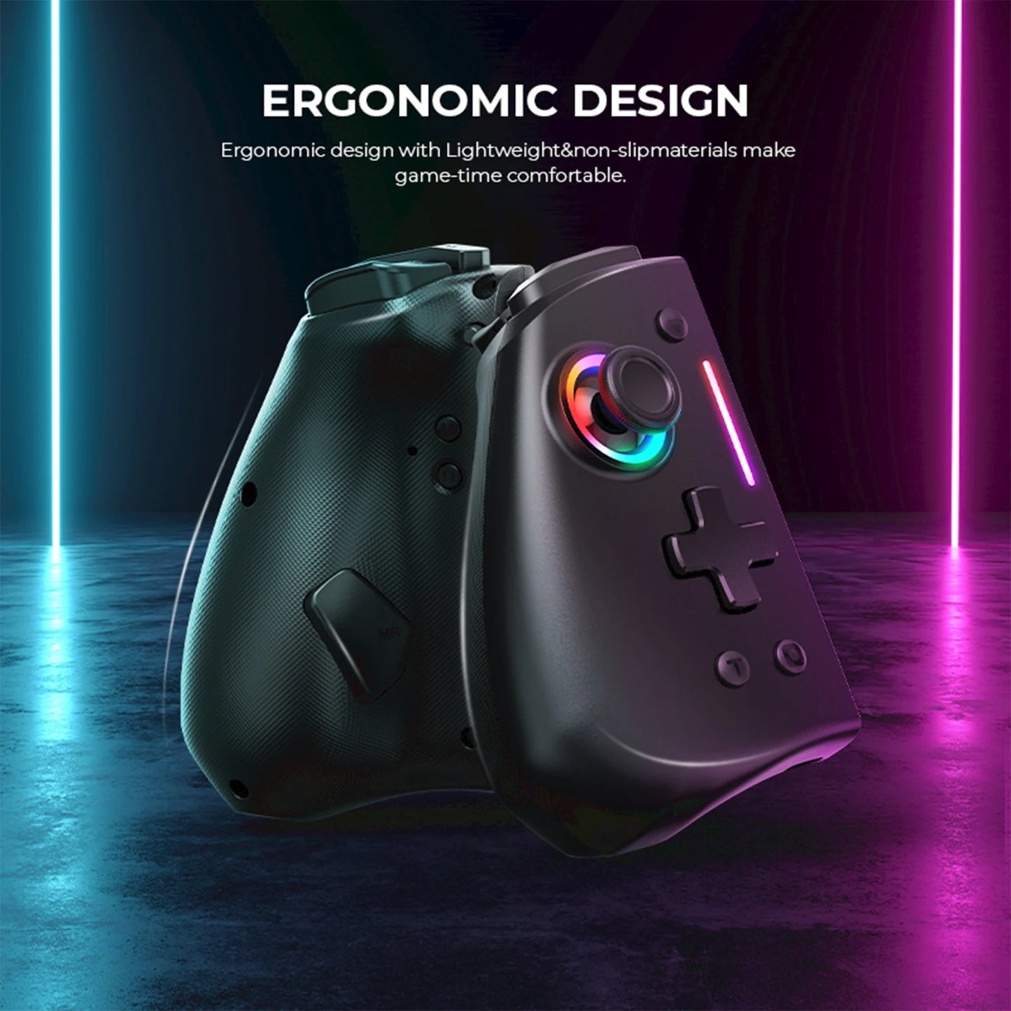 NYXI Hyperion Wireless Game Controller For Nintendo Switch RGB Lights