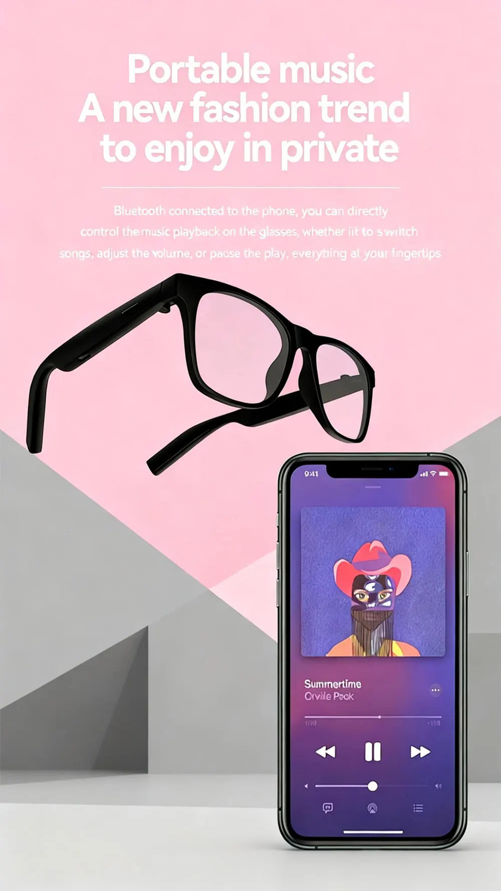 CHOTOG D11 Plus AI Shooting Sunglasses With Video Recorder Bluetooth