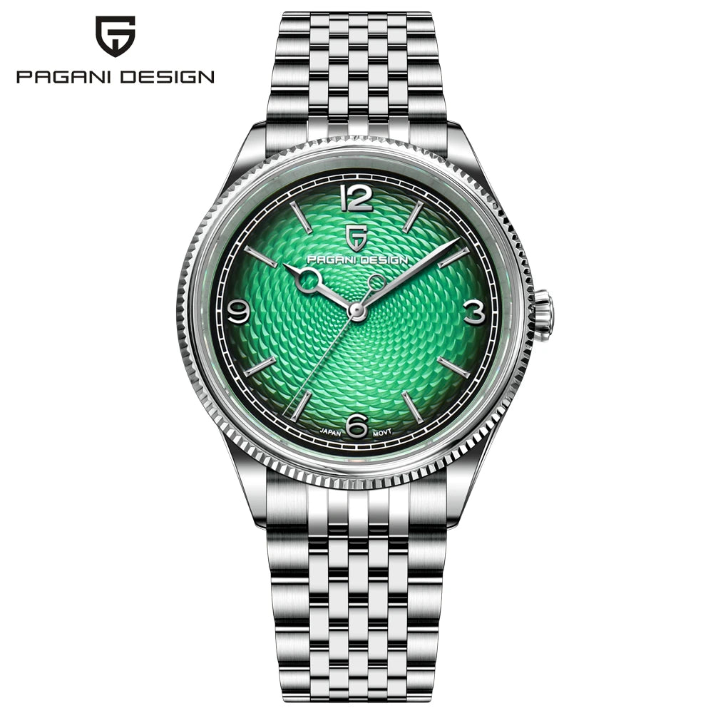 PAGANI DESIGN Men's Luxury Quartz Stainless Steel Sports Watch