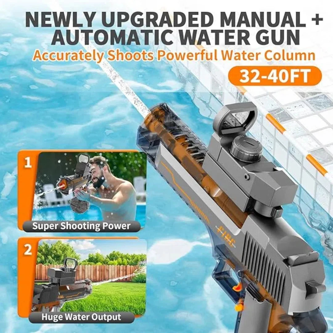 Electric Water Gun High Capacity Water Blaster for Kids and Adults by High Concerned Chemical
