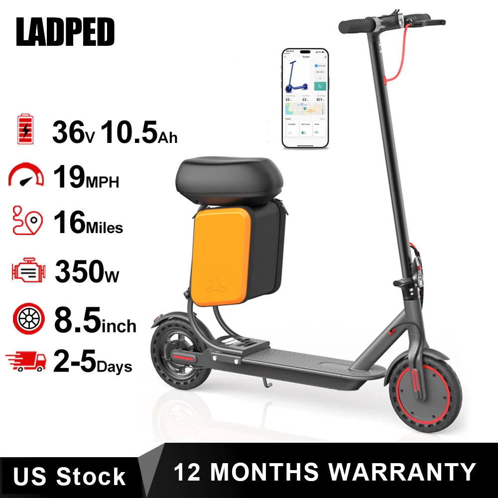 Ladped Lp60 Electric Scooter With Removable Seat