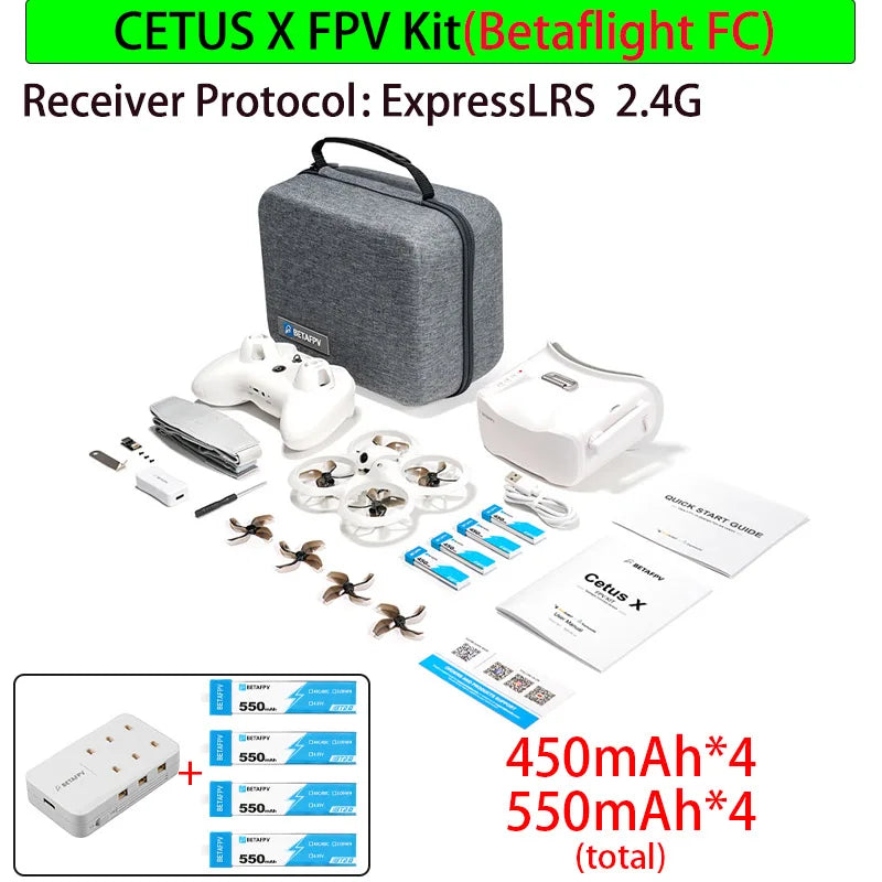 Betafpv Cetus X FPV Kit Brushless Quadcopter With ELRS Two Four G FrSky FC