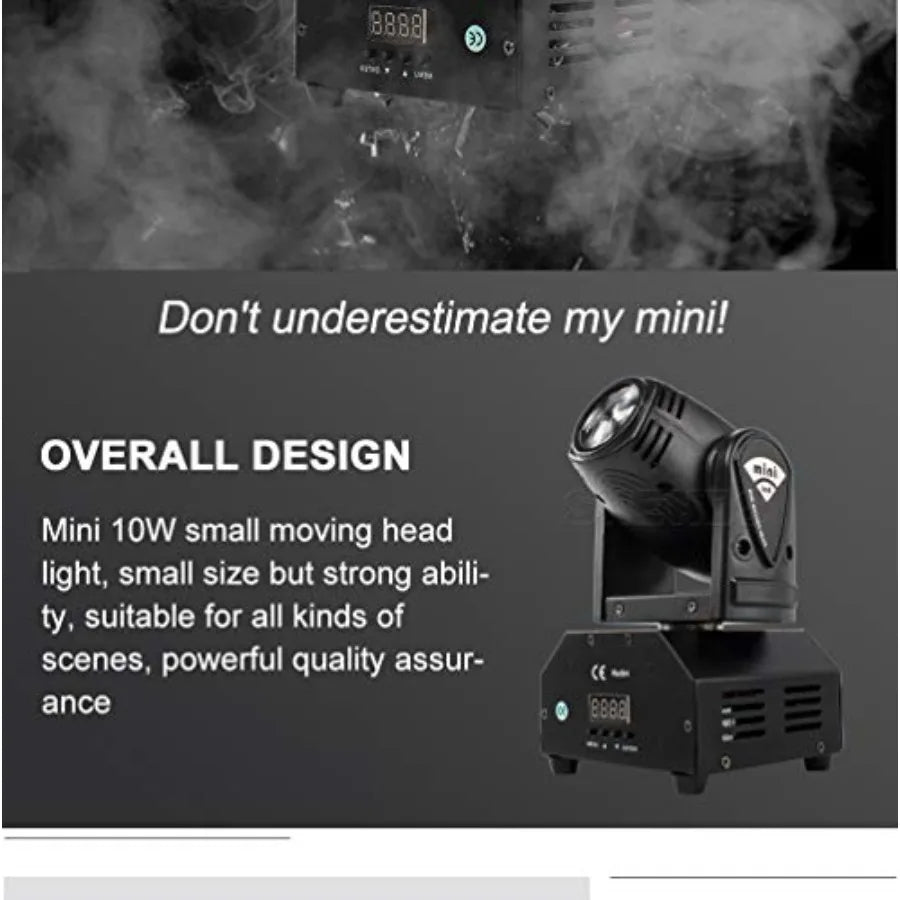 Moving Head Mini LED RGBW DMX DJ LightShow Effects