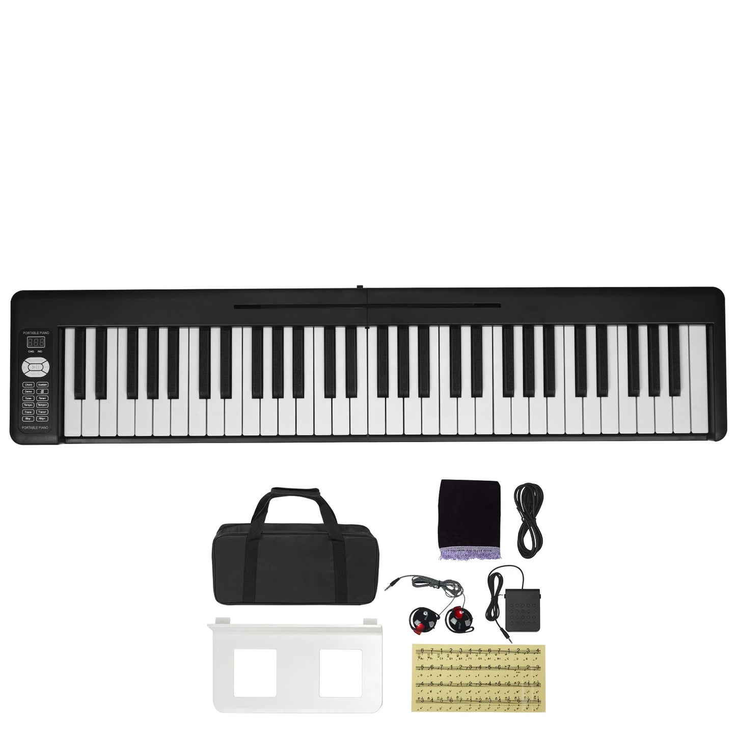 SucceBuy Folding Bluetooth MIDI Keyboard Piano for Beginners