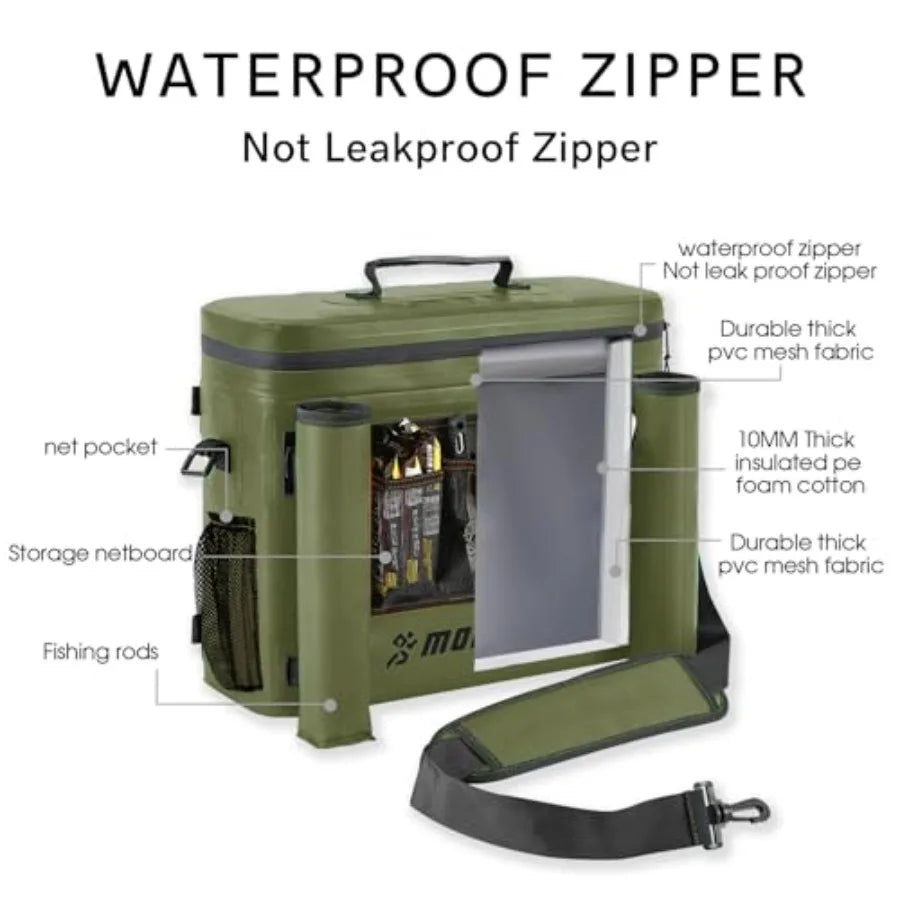 Kayak Cooler Bag Waterproof Portable Ice Chest For Kayakers Beach Travel And Outdoor Adventures