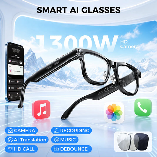 4K HD Camera Smart Glasses With AI Translation And Music