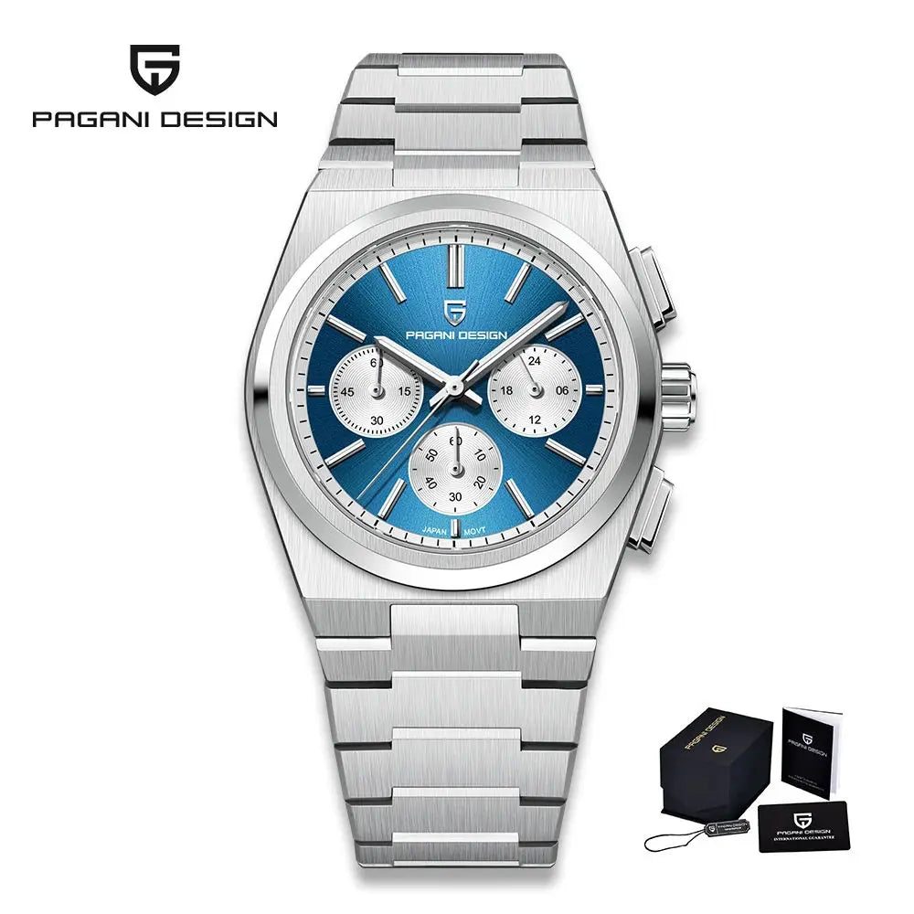 PAGANI DESIGN 2024 New Men Watches Quartz Business Watches VK63 Mens Clock Top Brand Luxury Watch Men Chronograph Watch for Men
