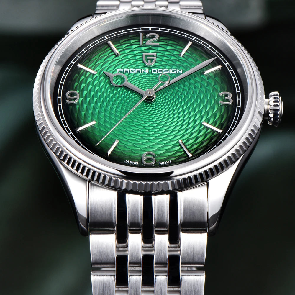 PAGANI DESIGN Men's Luxury Quartz Stainless Steel Sports Watch
