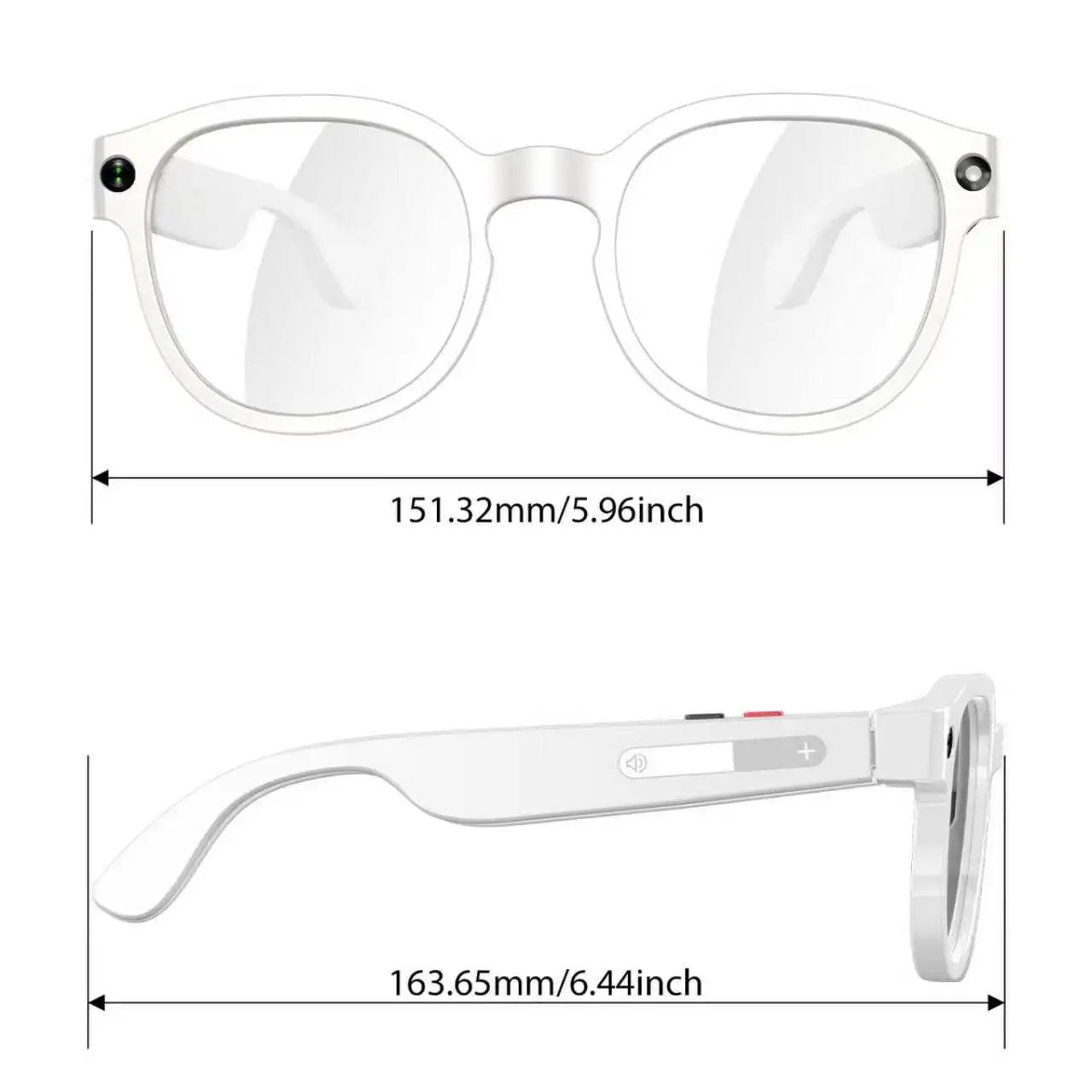 Intelligent AI Video Glasses With Dual Cameras And Replaceable Lenses