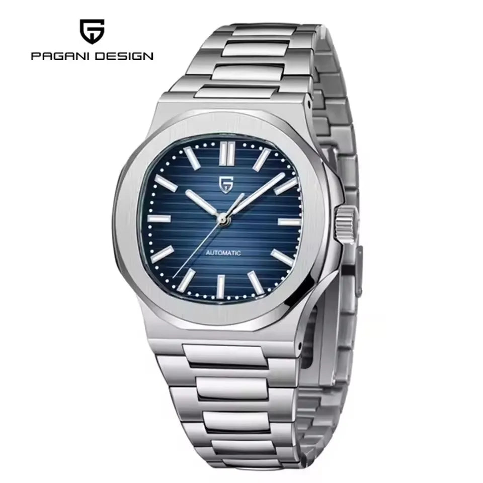 PAGANI DESIGN New Sporty Elegance Mechanical Watch Stainless Steel Luminous Man Watch Sapphire Seagull ST16 Movt Men's Watches