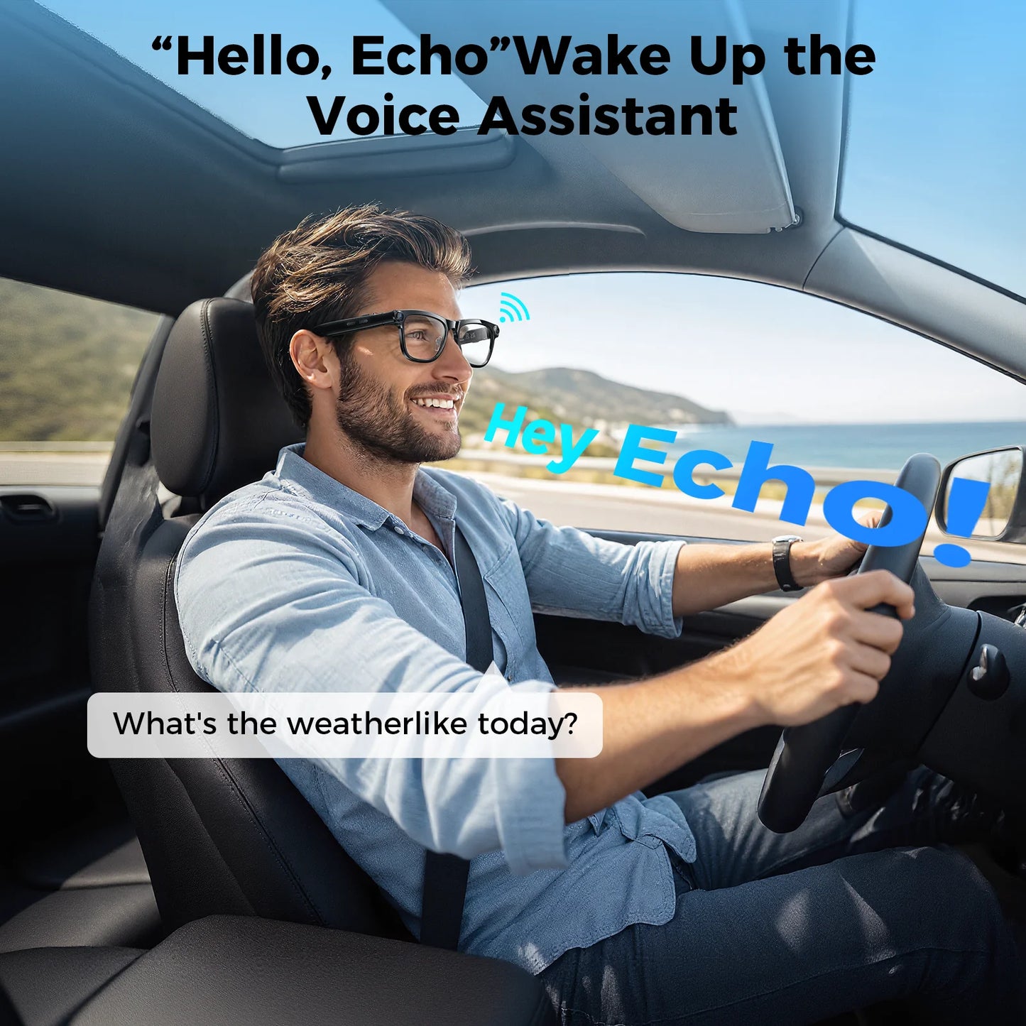 4K HD Camera Smart Glasses With AI Translation And Music