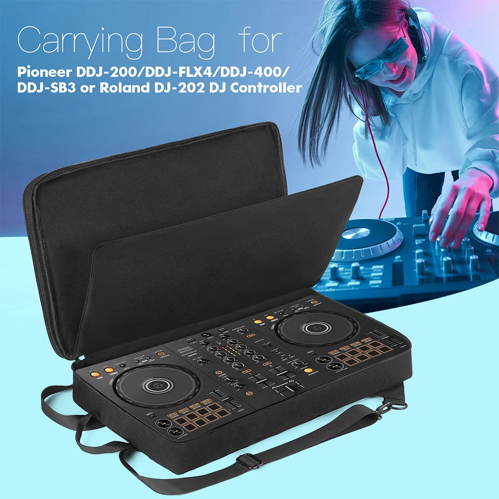 HOSPORT DJ Controller Case Backpack For Pioneer DDJ400 Roland DJ202