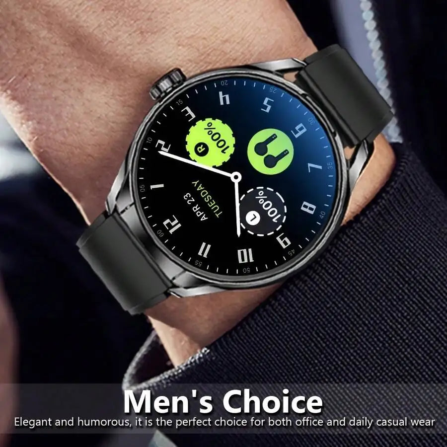 Smartwatch With Earbuds, 1.46-Inch Full Touch Screen, Wireless Voice Calling, Multiple Sports Mode Tracking, Weather Reminder, Message Reminder, DIY Watch Face, Smart Watch For Android And IOS