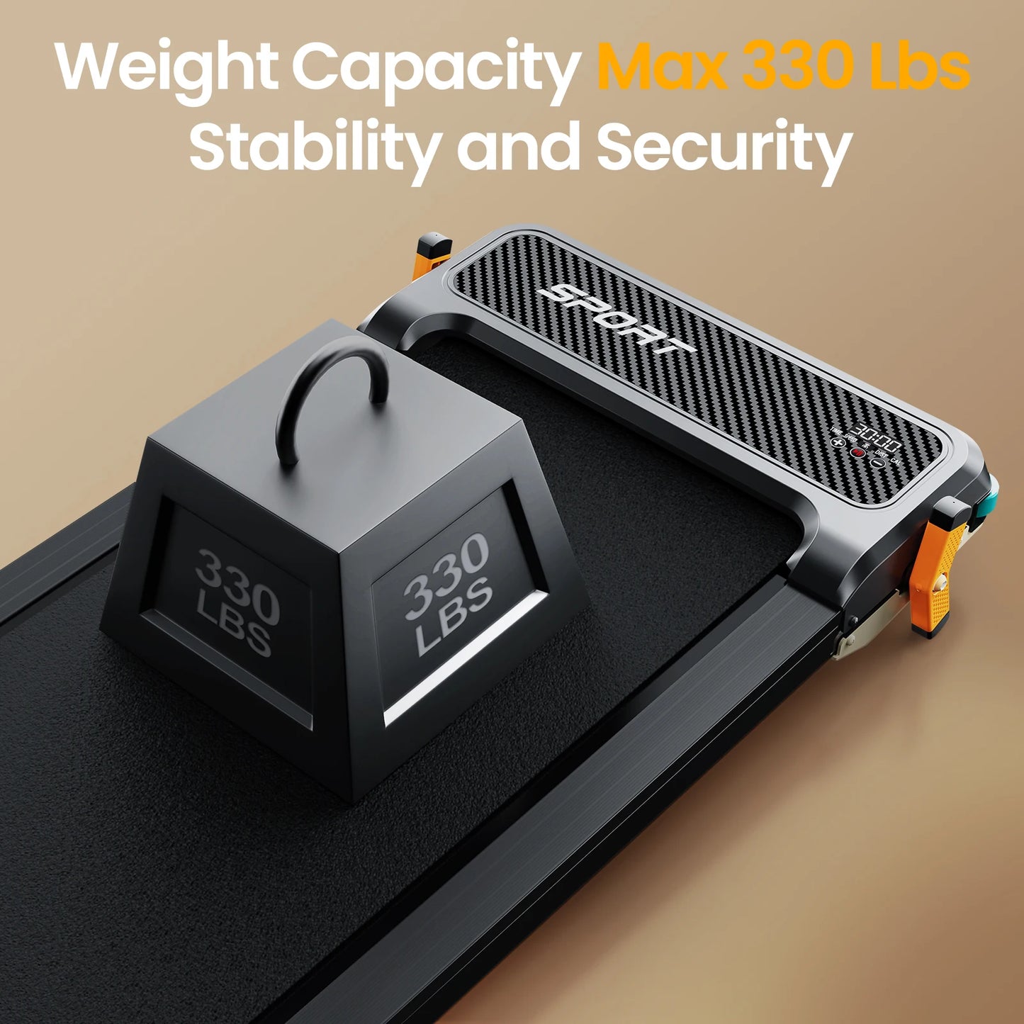 Akluer Motorized Walking Pad With Incline Under Desk Treadmill