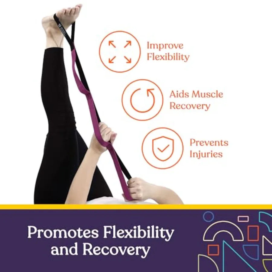 Premium Durable Yoga Strap For Stretching And Flexibility Training