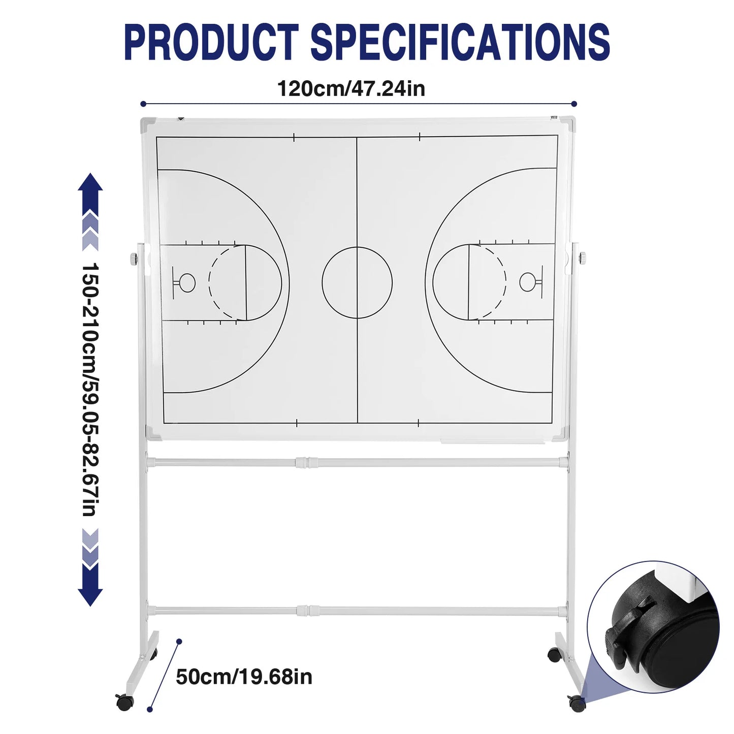 ALIILEE Double Sided Magnetic Coaching Soccer Board With Magnets