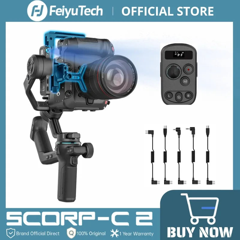 FeiyuTech SCORP C2 3-Axis Camera Gimbal With AI Tracking