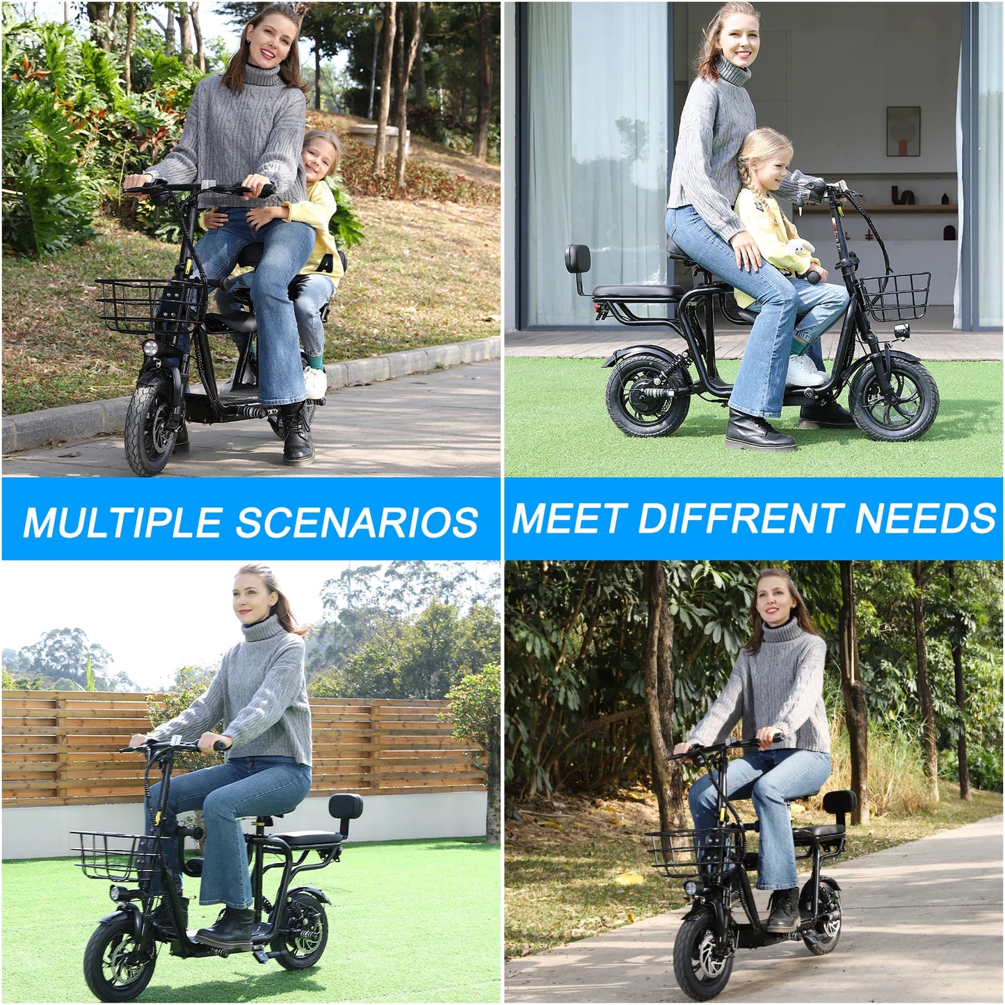 EILLEO SPACEWALK 36V Electric Scooter For Adults With Three Seats