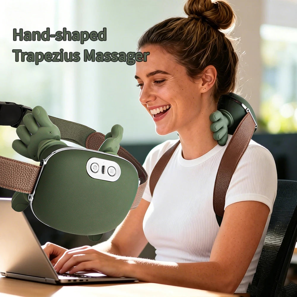 Iebilif 4D Neck Massager Featuring Shiatsu Deep Tissue Relief