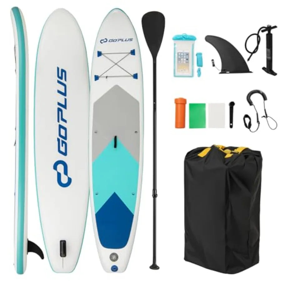 Inflatable Stand Up Paddle Board Ultra Stable Lightweight With Full Accessory Pack For Outdoor Water Sports Enthusiasts