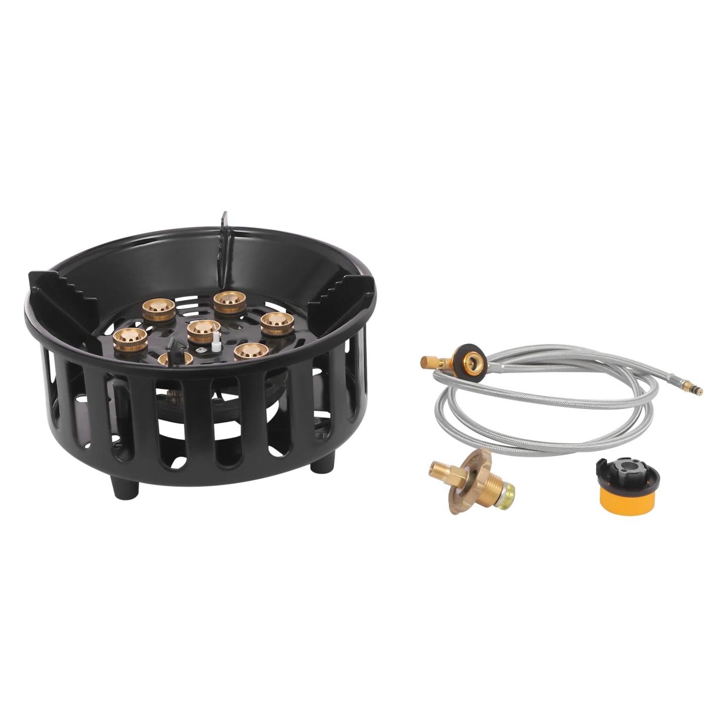 21000W Portable Butane Propane Camping Stove With 2 Adapters