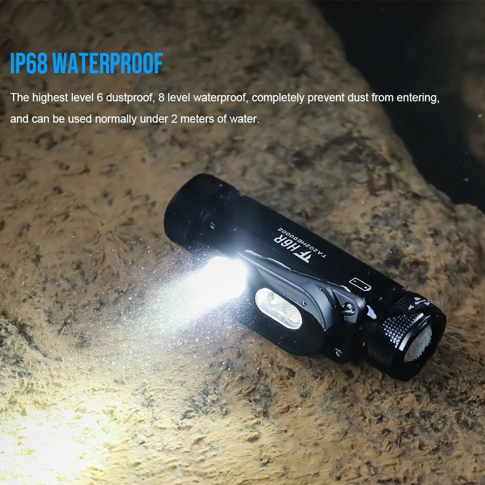 TrustFire H6R 1350LM Waterproof Rechargeable LED Headlamp