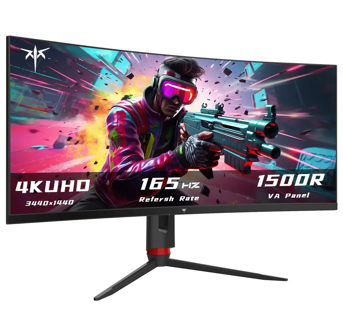 KTC Curved Ultrawide Gaming Monitor 3440x1440p 165Hz Freesync Gsync