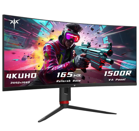 KTC Curved Ultrawide Gaming Monitor 3440x1440p 165Hz Freesync Gsync