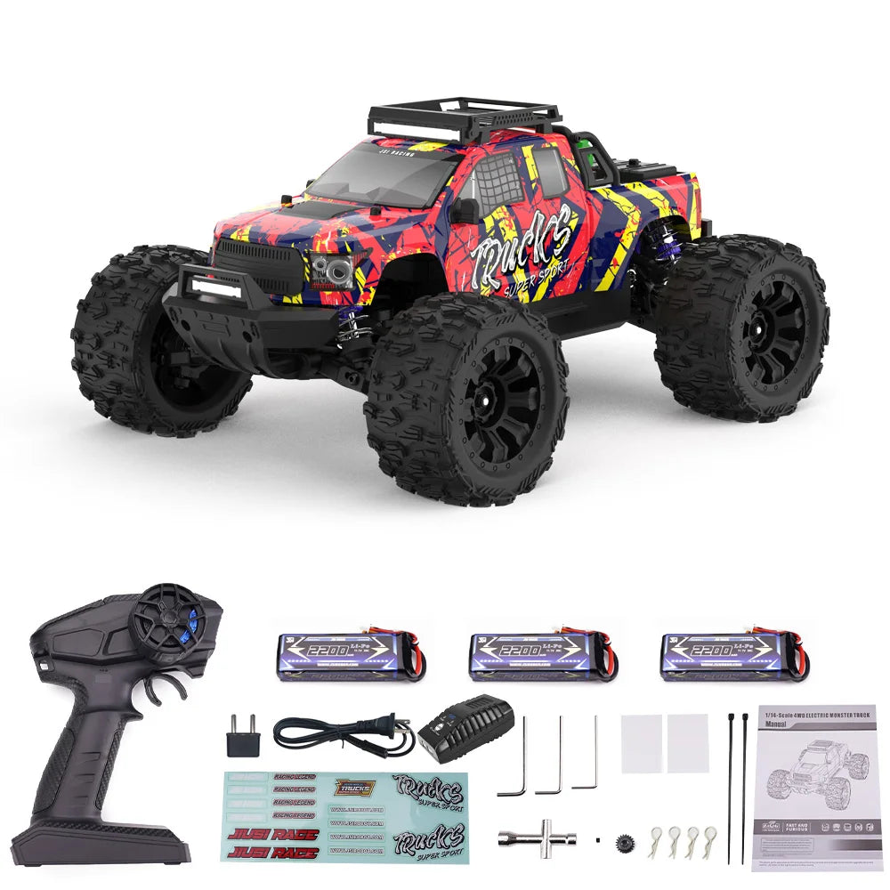 JIUSI RC Truck MT14R PT14R 3600KV 1To14 Scale All Terrain 4x4 High Performance Remote Control Car For RC Enthusiasts