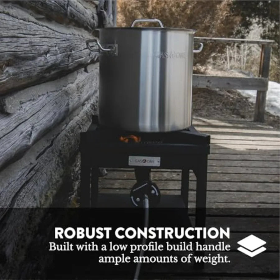 Outdoor Propane Turkey Fryer Burner Heavy Duty Steel Cooker