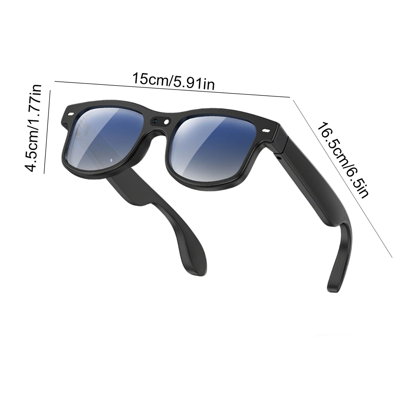 Smart Glasses Real Time Translation 160 Languages 8MP HD Camera