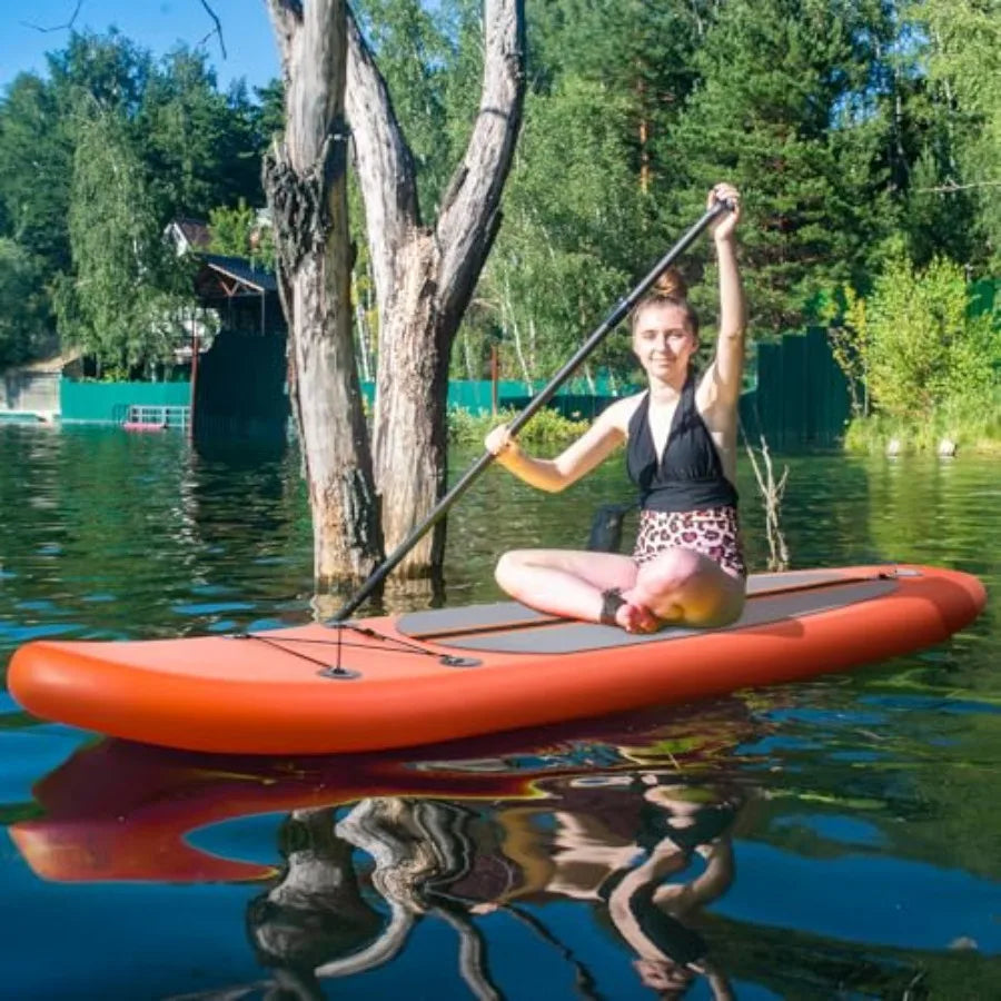 Inflatable Stand Up Paddle Board SUP Ultra Stable With 3 Fin Design And 400 LBS Capacity For Outdoor Water Enthusiasts