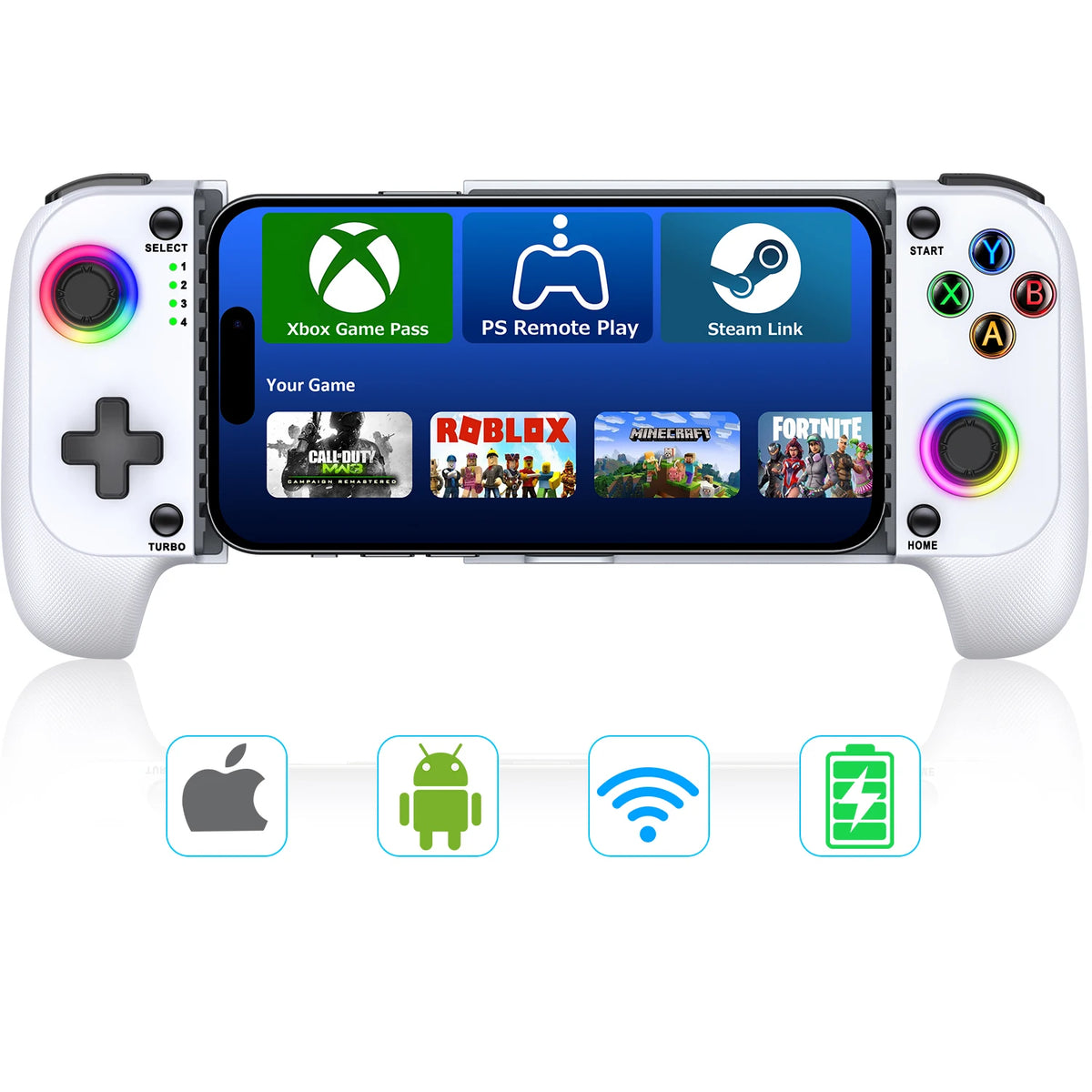 Beboncool MC100 Telescopic Wireless Bluetooth Game Controller for iOS Android