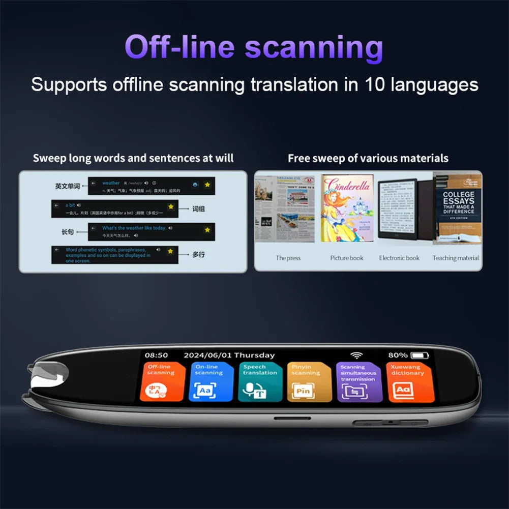 Alloet S65 142 Languages Translator Smart Voice Pen