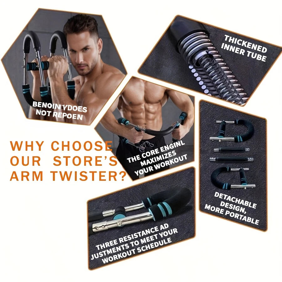 U Shaped Power Twister Bar for Arm and Chest Training
