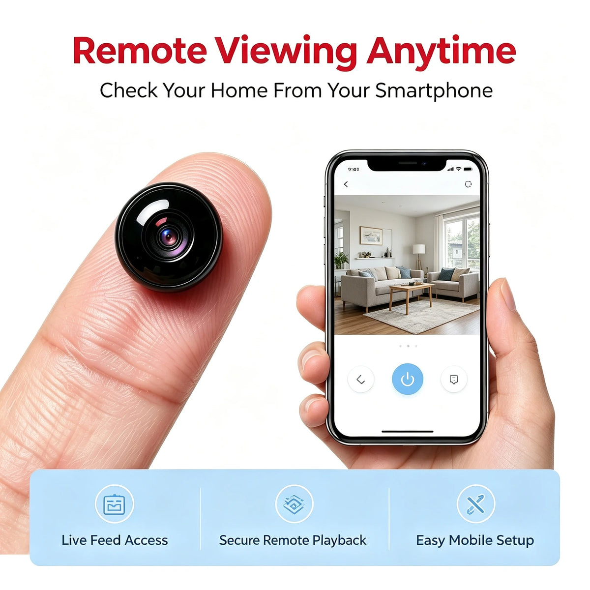 V16  GPS Portable Mini Surveillance Camera, HD Wide-angle Lens with Infrared Night Vision, Real-time Remote Viewing on Mobile Phones, Synchronized Audio and Video Recording, Suitable for Home Security, Pet Care, Baby Monitori