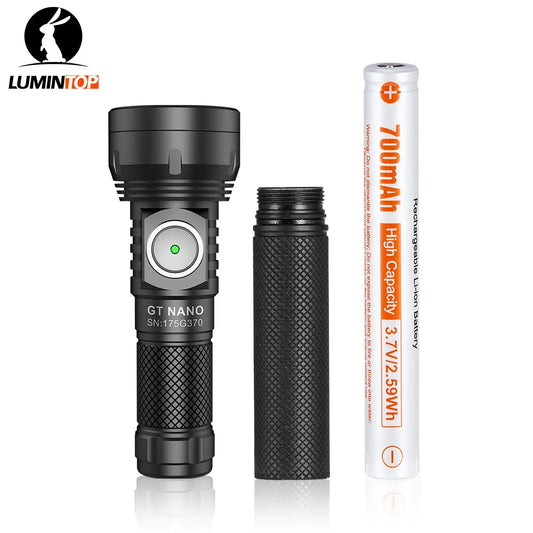 Lumintop GT Nano USB Rechargeable EDC Flashlight Outdoor Hiking Keychain
